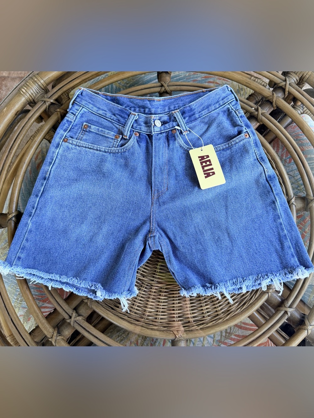 Levi's Blue Denim Cutoff Shorts